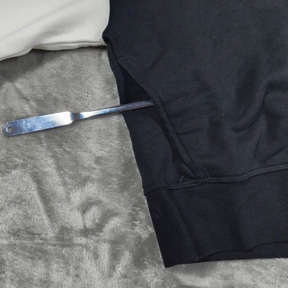 Nike Sportswear Air Hoodie Womens Small Black White Full Zip Sweatshirt New - Picture 7 of 12